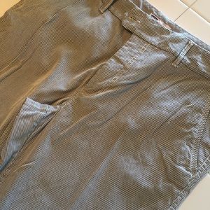 Blue striped Seersucker Trousers